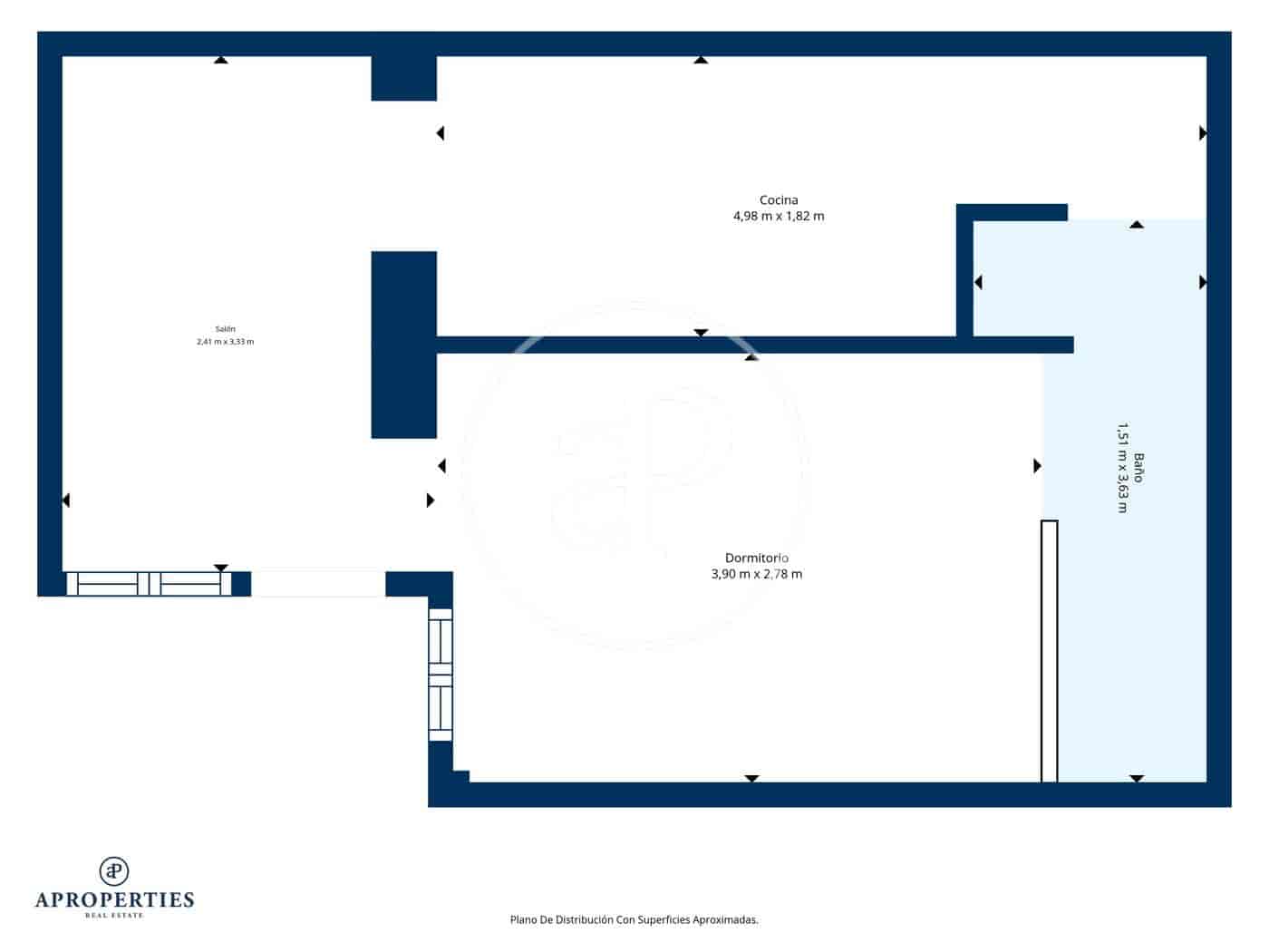 1 soverom Leilighet til salgs i Madrid by - € 330 000 (Ref: 9806486)