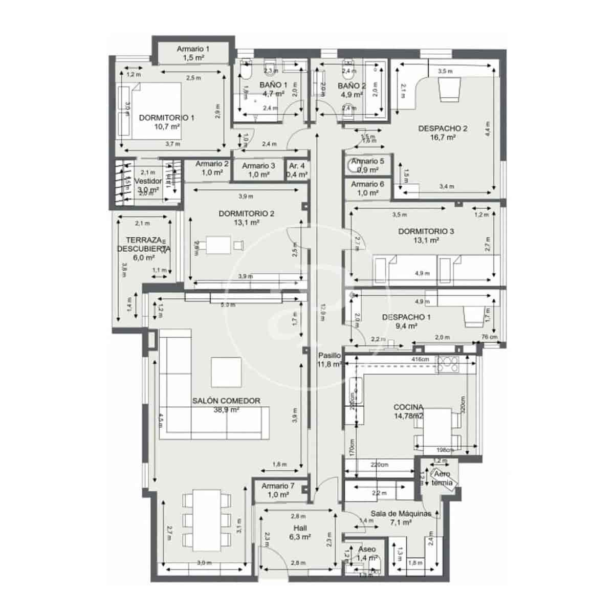 5 Zimmer Apartment zu verkaufen in Madrid Stadt mit Pool - 1.330.000 € (Ref: 9811591)