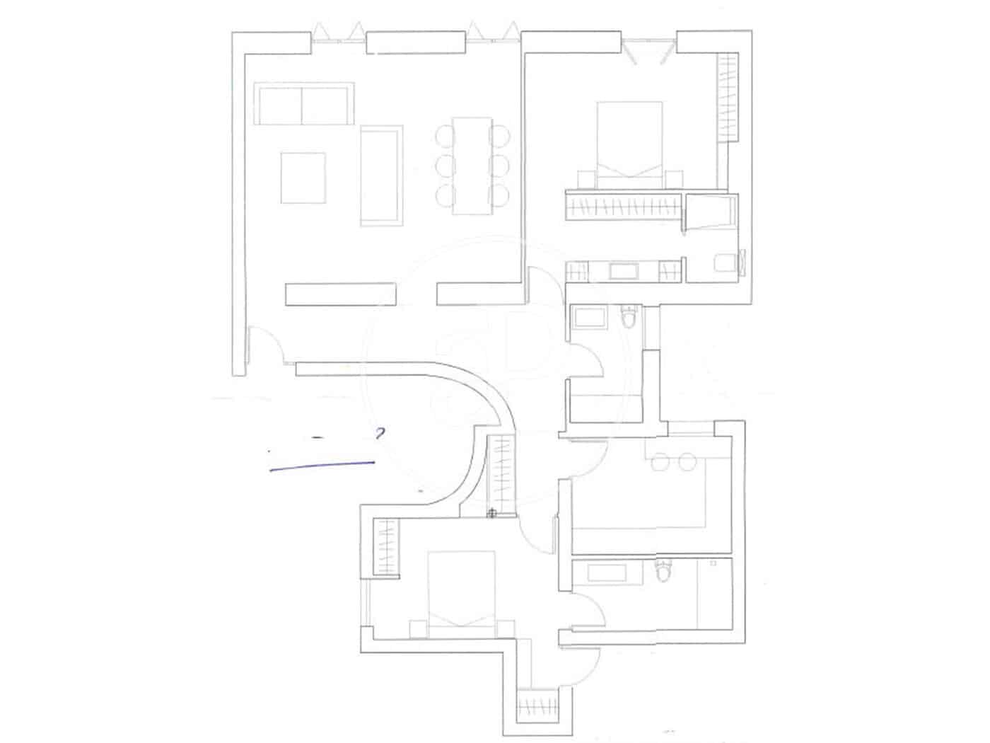 2 makuuhuone Huoneisto vuokrattavana paikassa Madrid kaupunki - 3 500 € (Ref: 9818241)