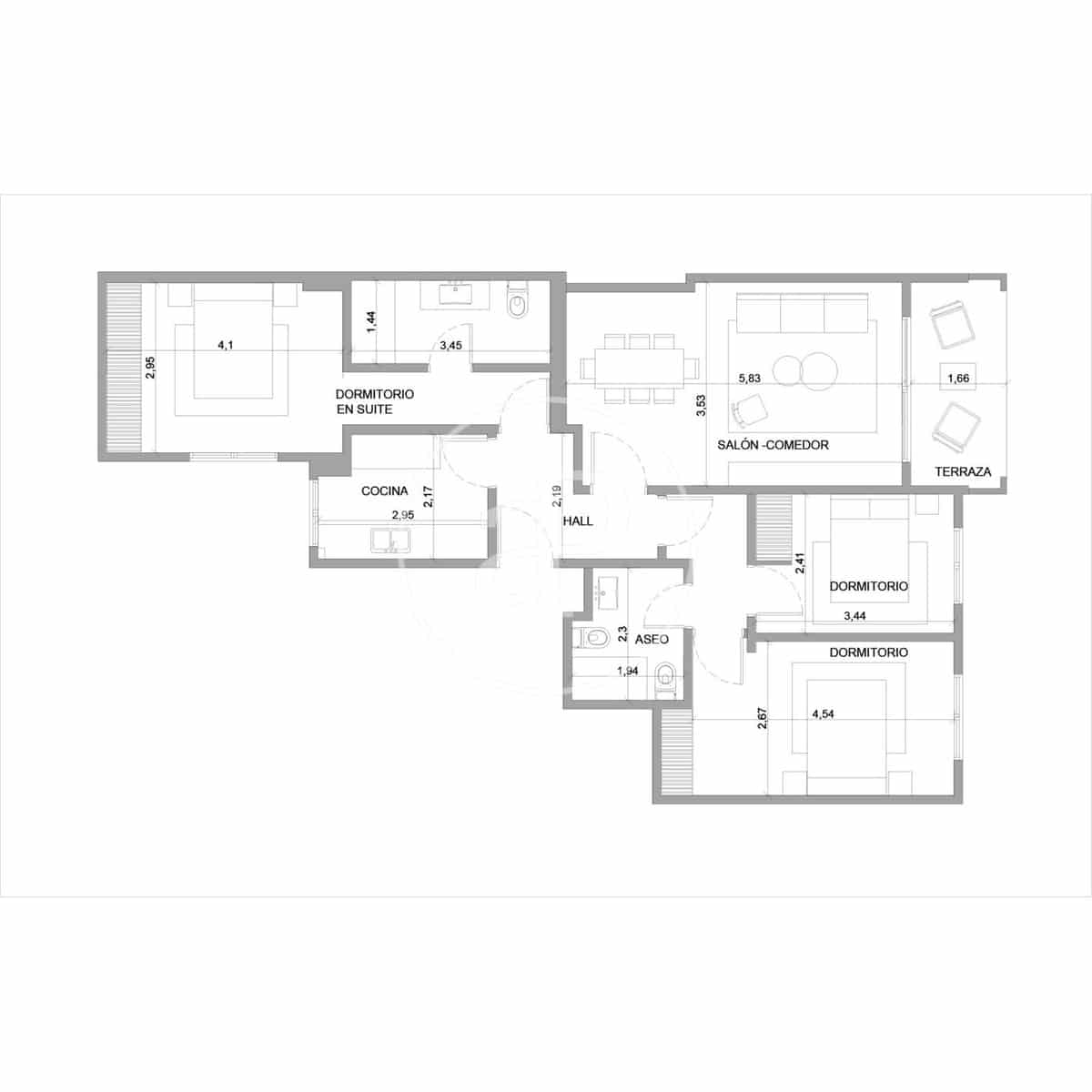 3 chambre Appartement à vendre à Madrid ville - 720 000 € (Ref: 9822944)