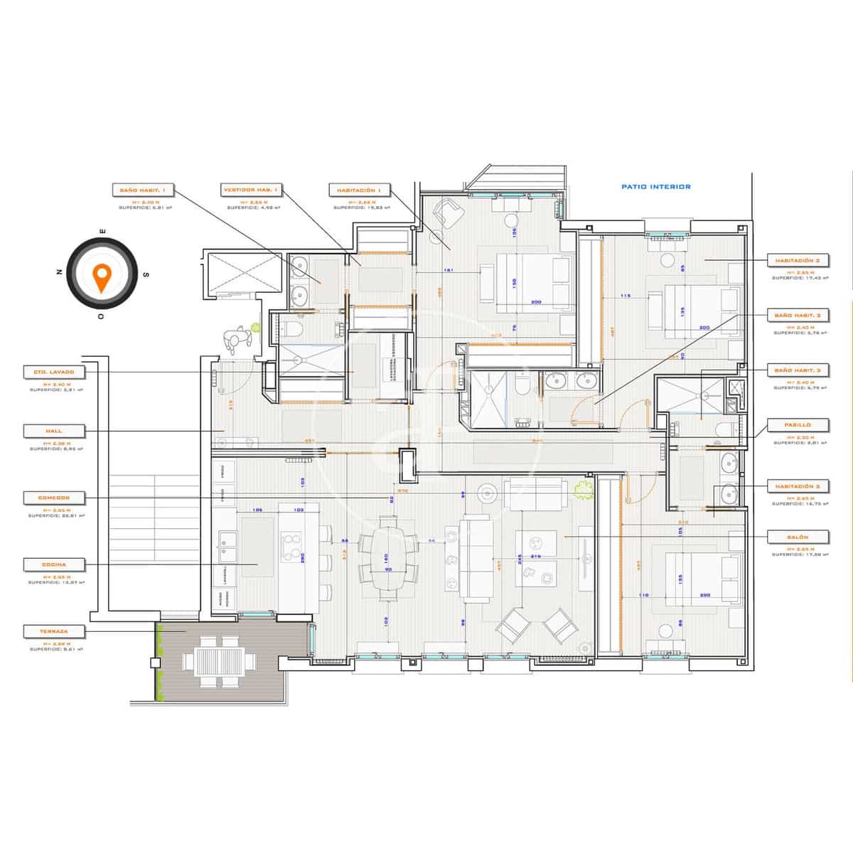 3 soveværelse Penthouse til salg i Madrid by - € 1.588.000 (Ref: 9825268)