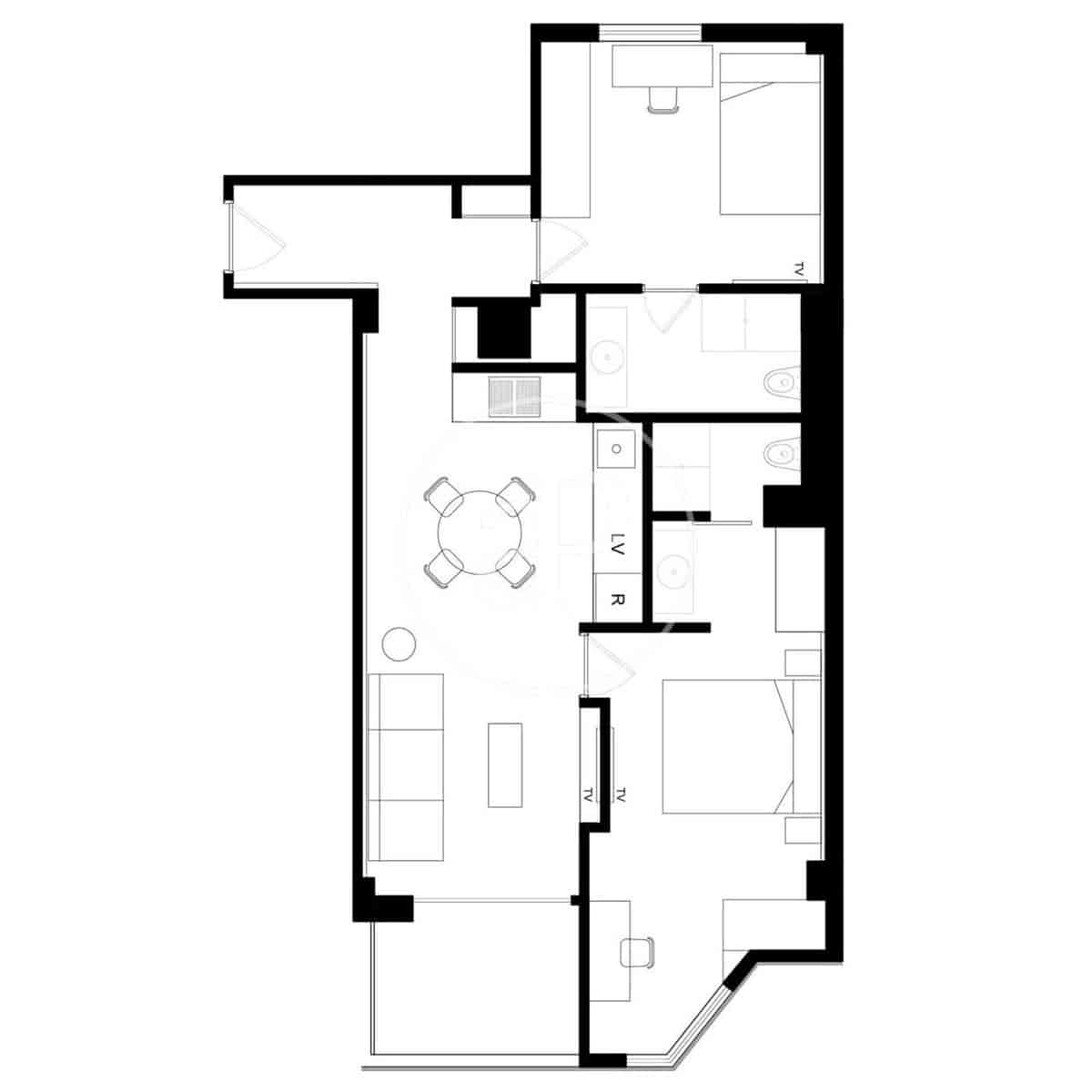 2 sypialnia Apartament na sprzedaż w Miasto Madryt - 875 000 € (Ref: 9833672)