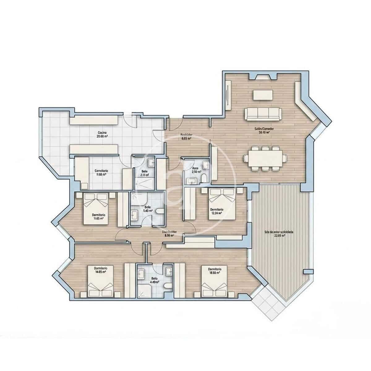 5 bedroom Apartment for sale in La Moraleja with pool - € 1,560,000 (Ref: 9836678)