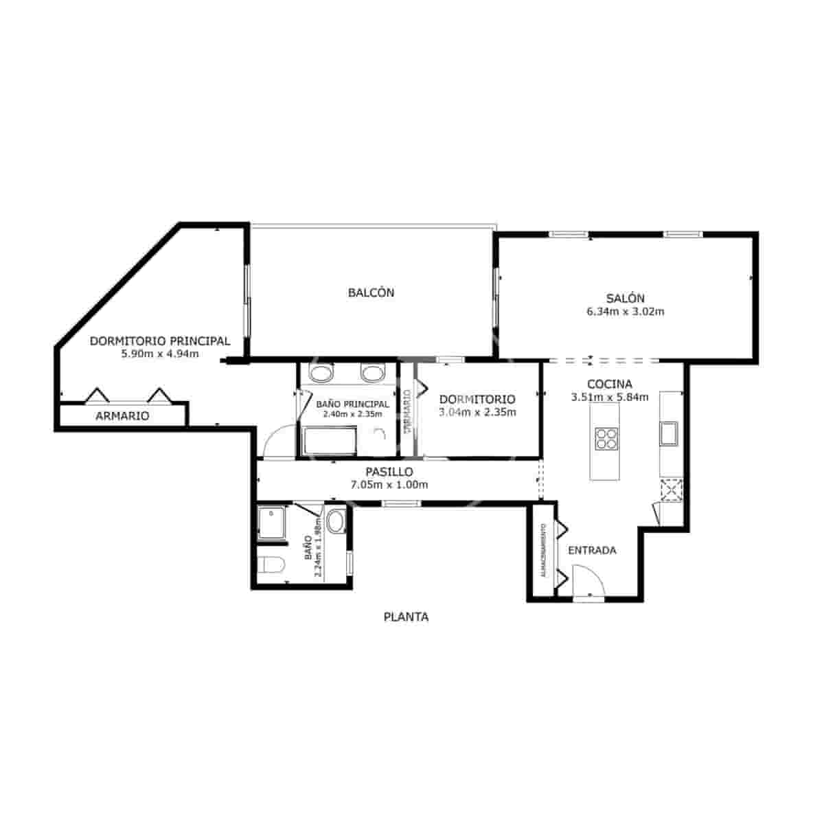 2 bedroom Apartment for sale in Madrid city - € 1,299,000 (Ref: 9843412)