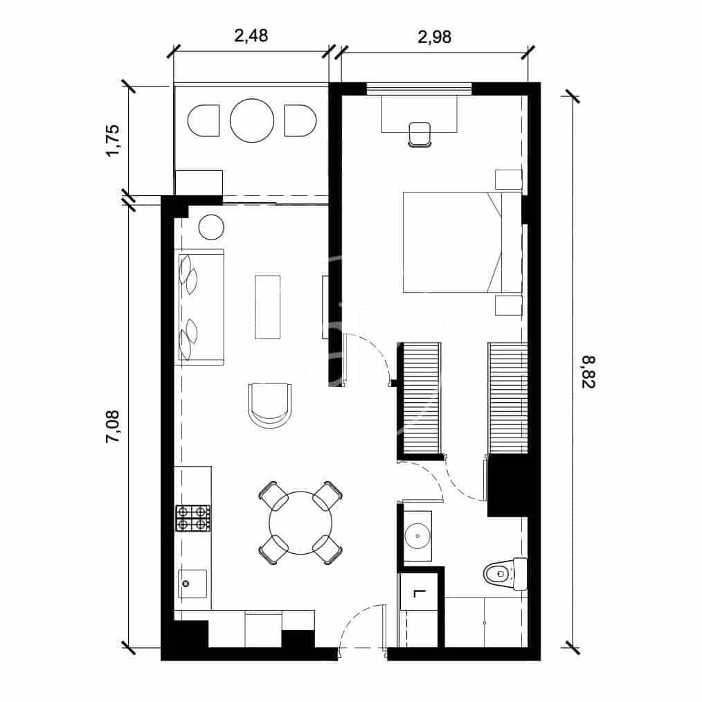 1 bedroom Apartment for sale in Madrid city - € 670,000 (Ref: 9846246)