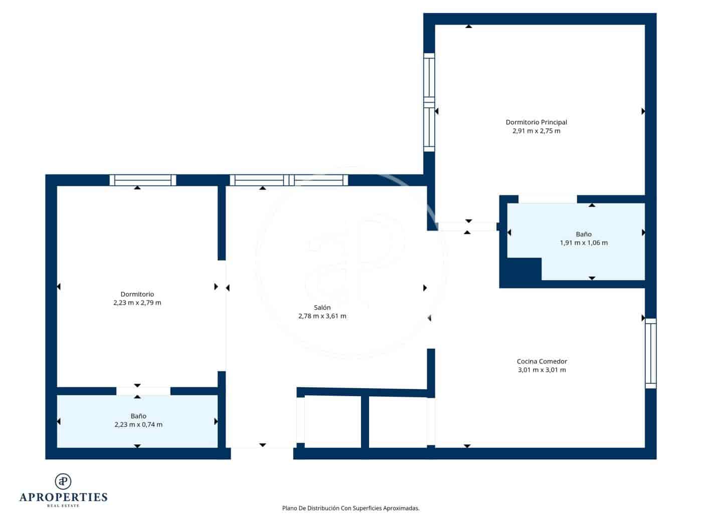 Apartamento de 2 habitaciones en Madrid ciudad en venta - 500.000 € (Ref: 9851779)