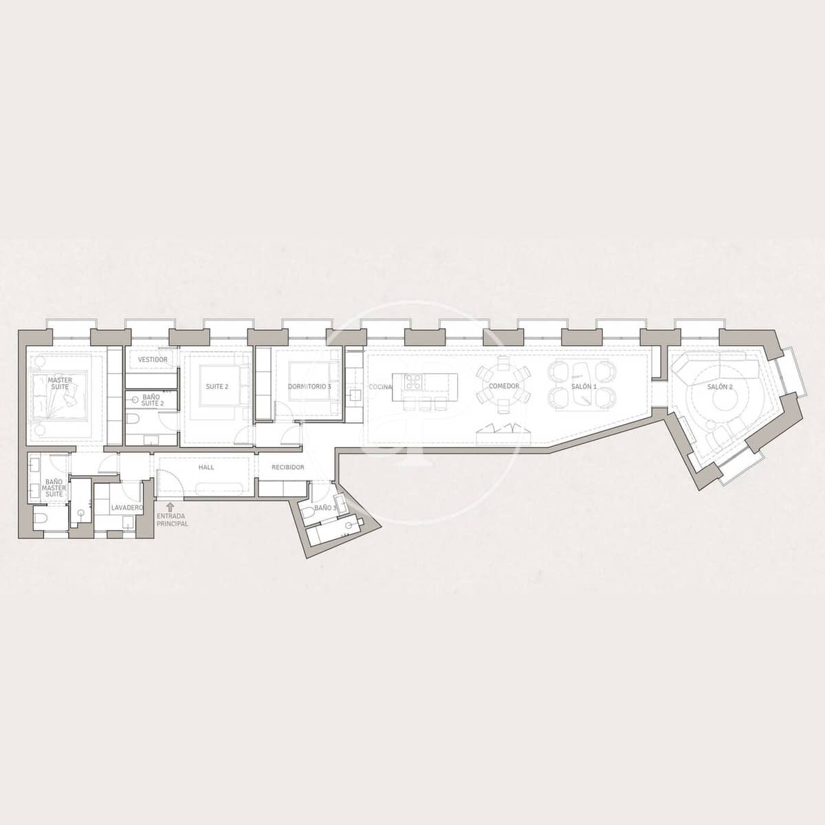 3 sypialnia Apartament na sprzedaż w Miasto Madryt - 3 200 000 € (Ref: 9855476)