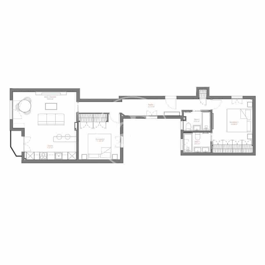 2 quarto Apartamento para venda em Madrid cidade - 600 000 € (Ref: 9860110)