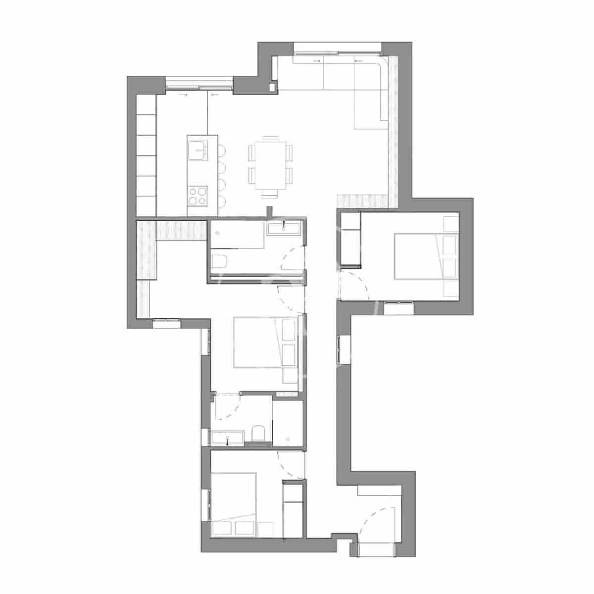 3 soveværelse Lejlighed til salg i Madrid by - € 1.195.000 (Ref: 9865211)