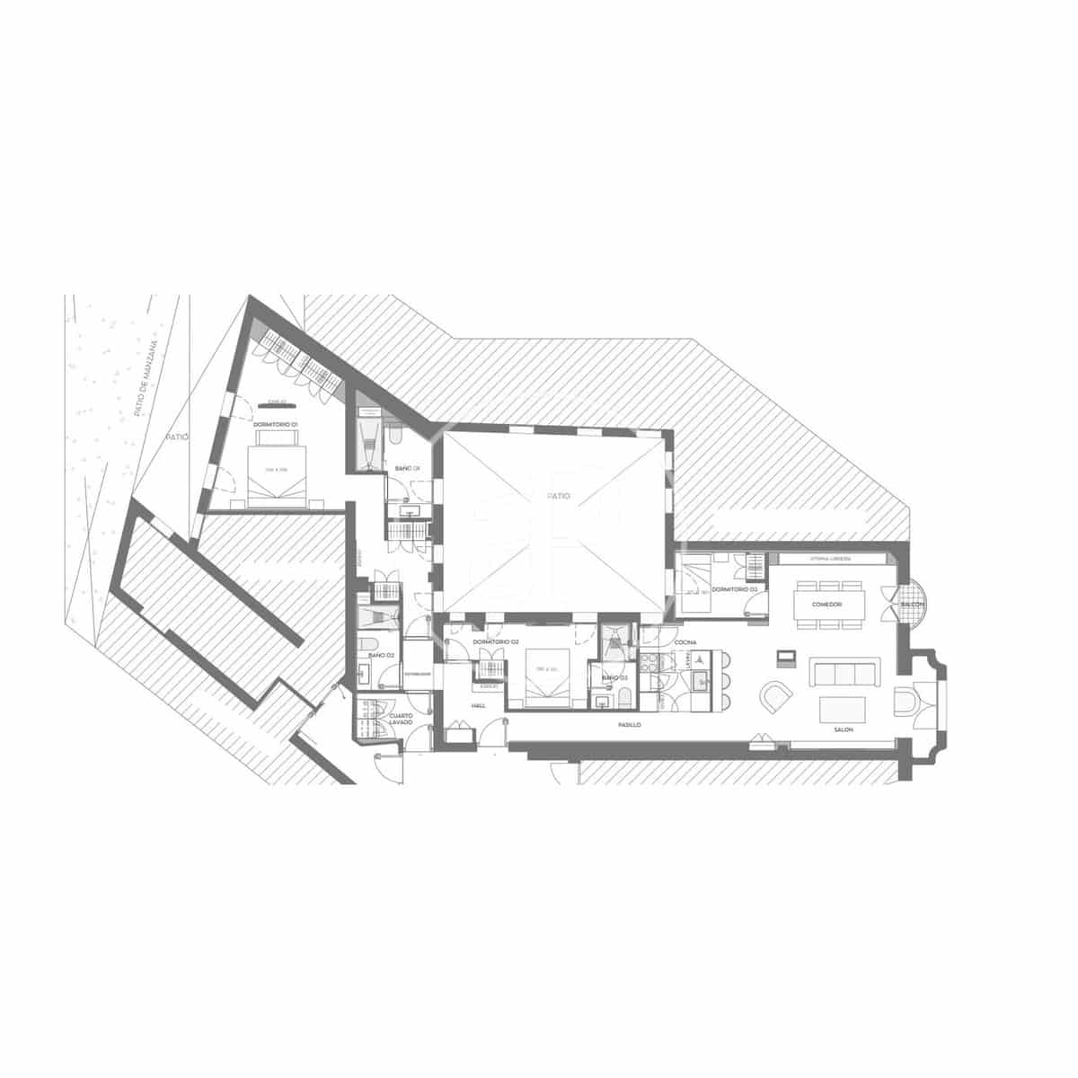 3 soveværelse Lejlighed til salg i Madrid by - € 1.799.000 (Ref: 9876453)