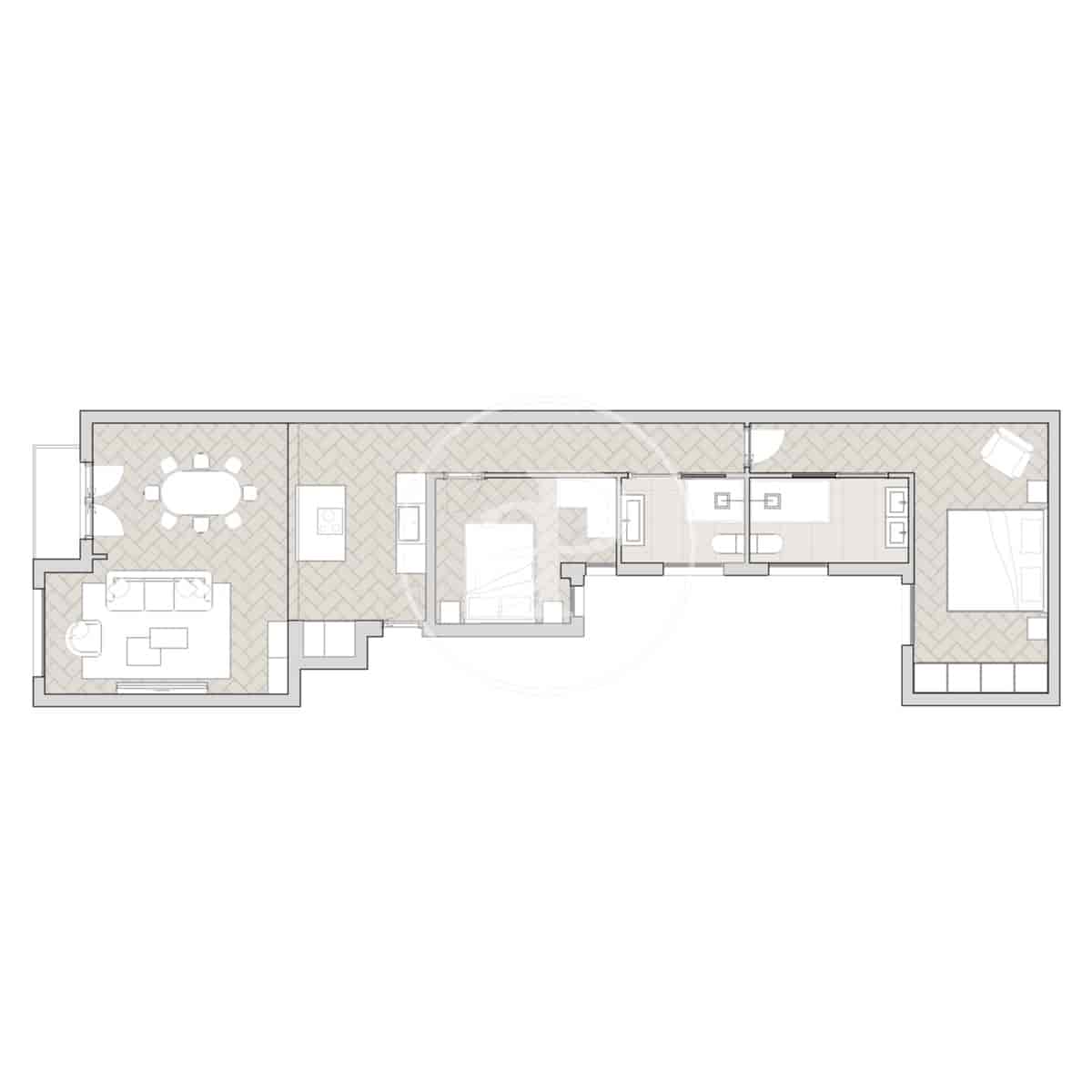 2 makuuhuone Huoneisto myytävänä paikassa Madrid kaupunki - 930 000 € (Ref: 9876455)