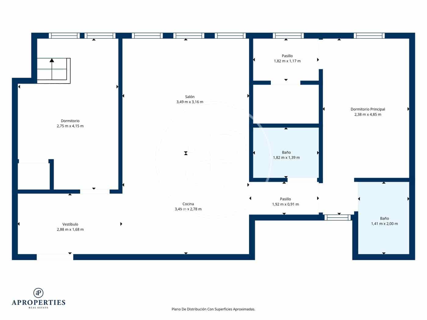 2 Zimmer Apartment zu verkaufen in Madrid Stadt - 470.000 € (Ref: 9884824)