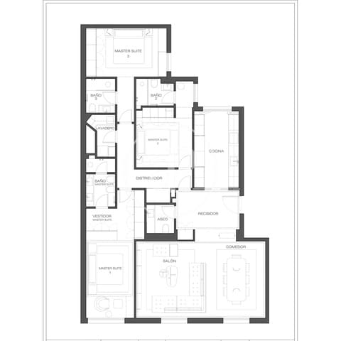 3 sypialnia Apartament na sprzedaż w Jerónimos, Miasto Madryt - 3 250 000 € (Ref: 9890398)