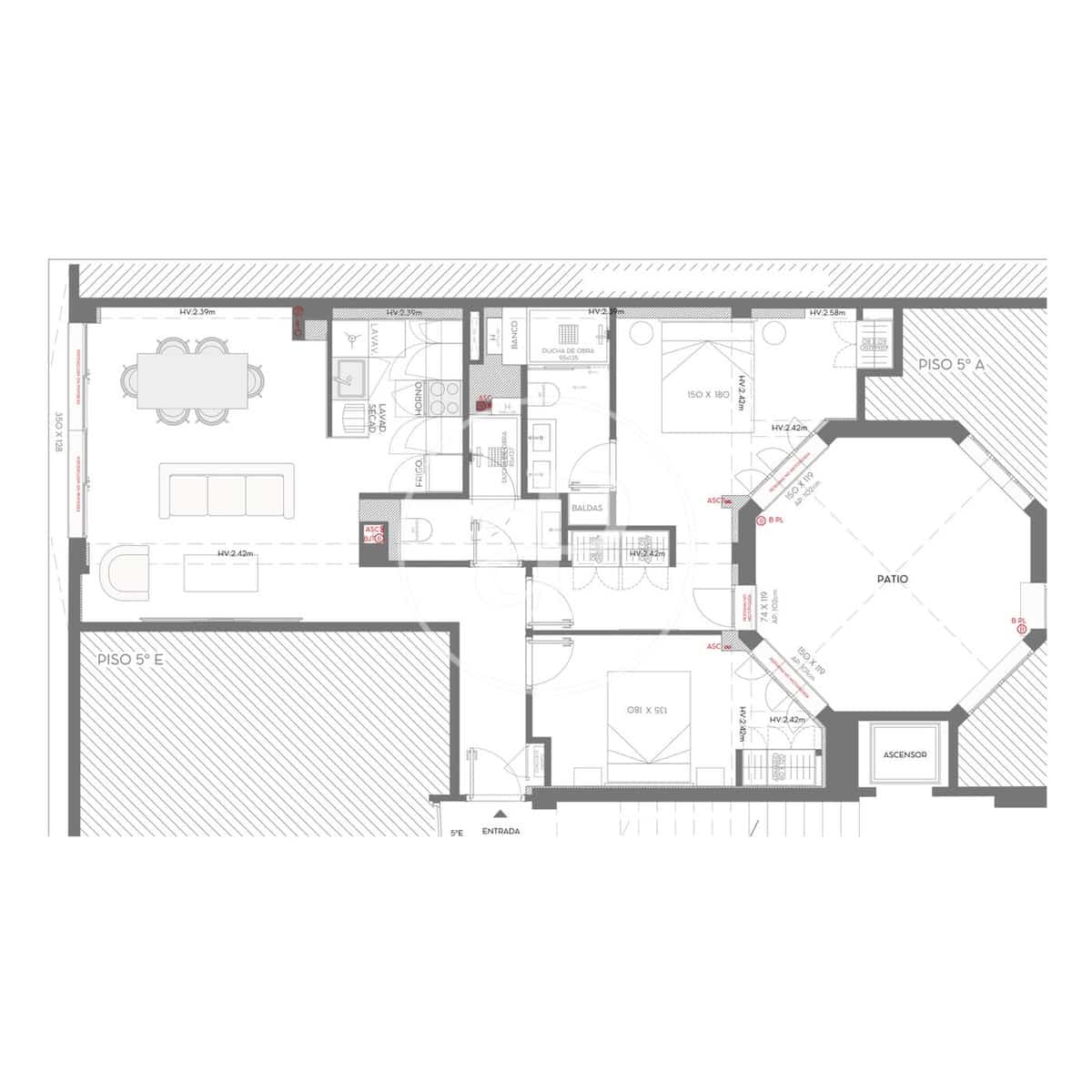2 chambre Appartement à vendre à Madrid ville - 1 389 000 € (Ref: 9908052)