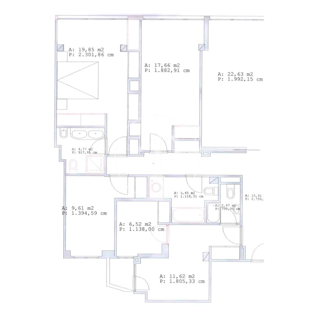 4 quarto Apartamento para arrendar em Madrid cidade com garagem - 3 300 € (Ref: 9911076)