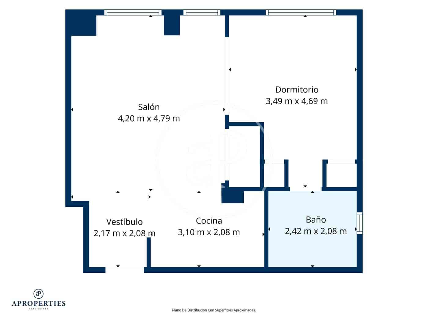 1 soveværelse Lejlighed til leje i Madrid by med swimmingpool - € 2.000 (Ref: 9911080)