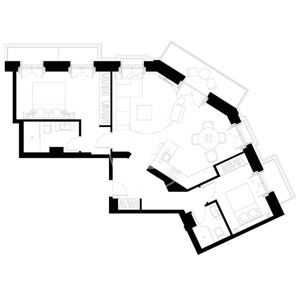 2 makuuhuone Huoneisto vuokrattavana paikassa Madrid kaupunki - 4 785 € (Ref: 9911083)