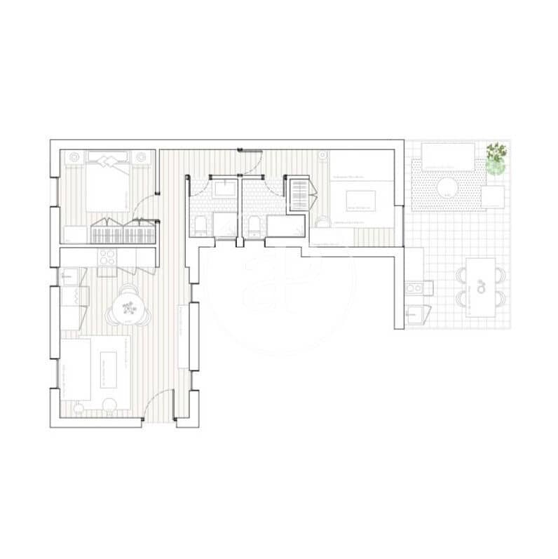 2 slaapkamer Penthouse te koop in Madrid stad - € 1.095.000 (Ref: 9927417)