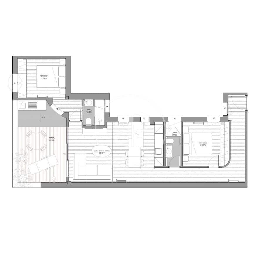 2 bedroom Apartment for sale in Madrid city - € 1,040,000 (Ref: 9934489)