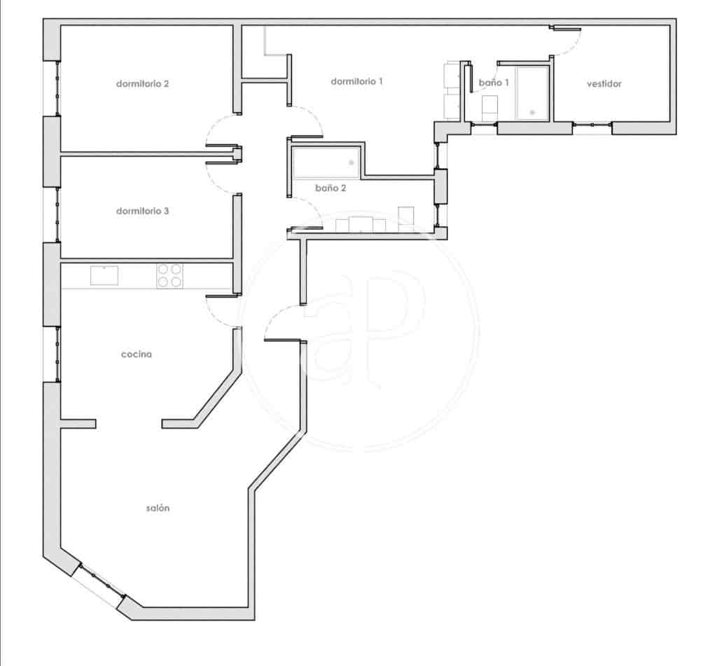 3 quarto Apartamento para arrendar em Madrid cidade - 3 790 € (Ref: 9939995)