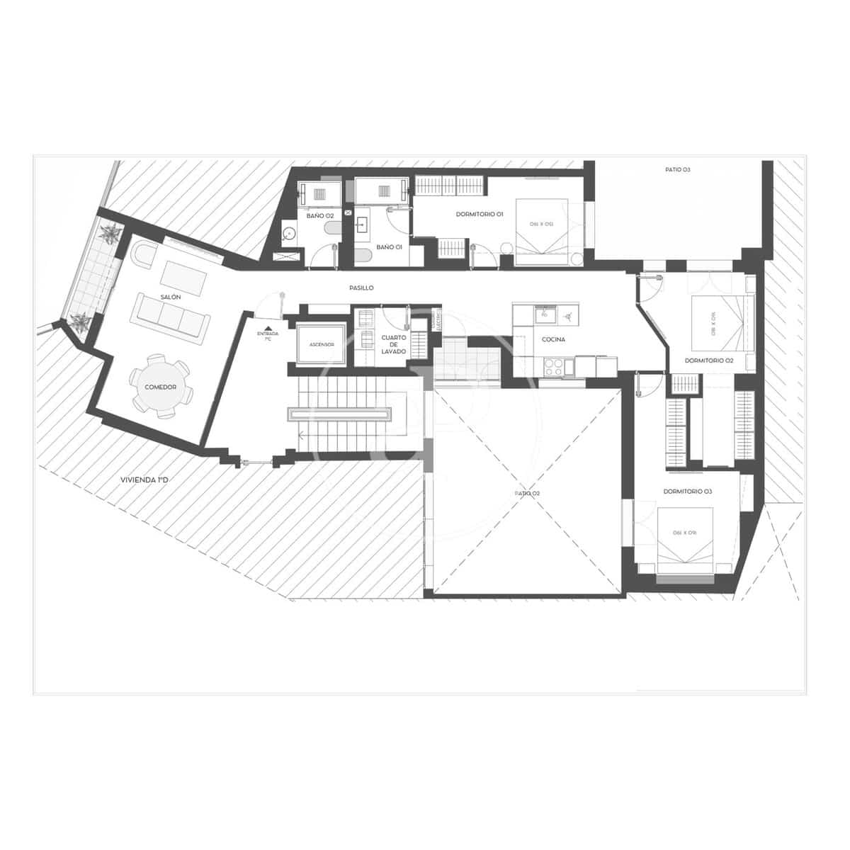 3 Zimmer Apartment zu verkaufen in Madrid Stadt - 1.899.000 € (Ref: 9949817)