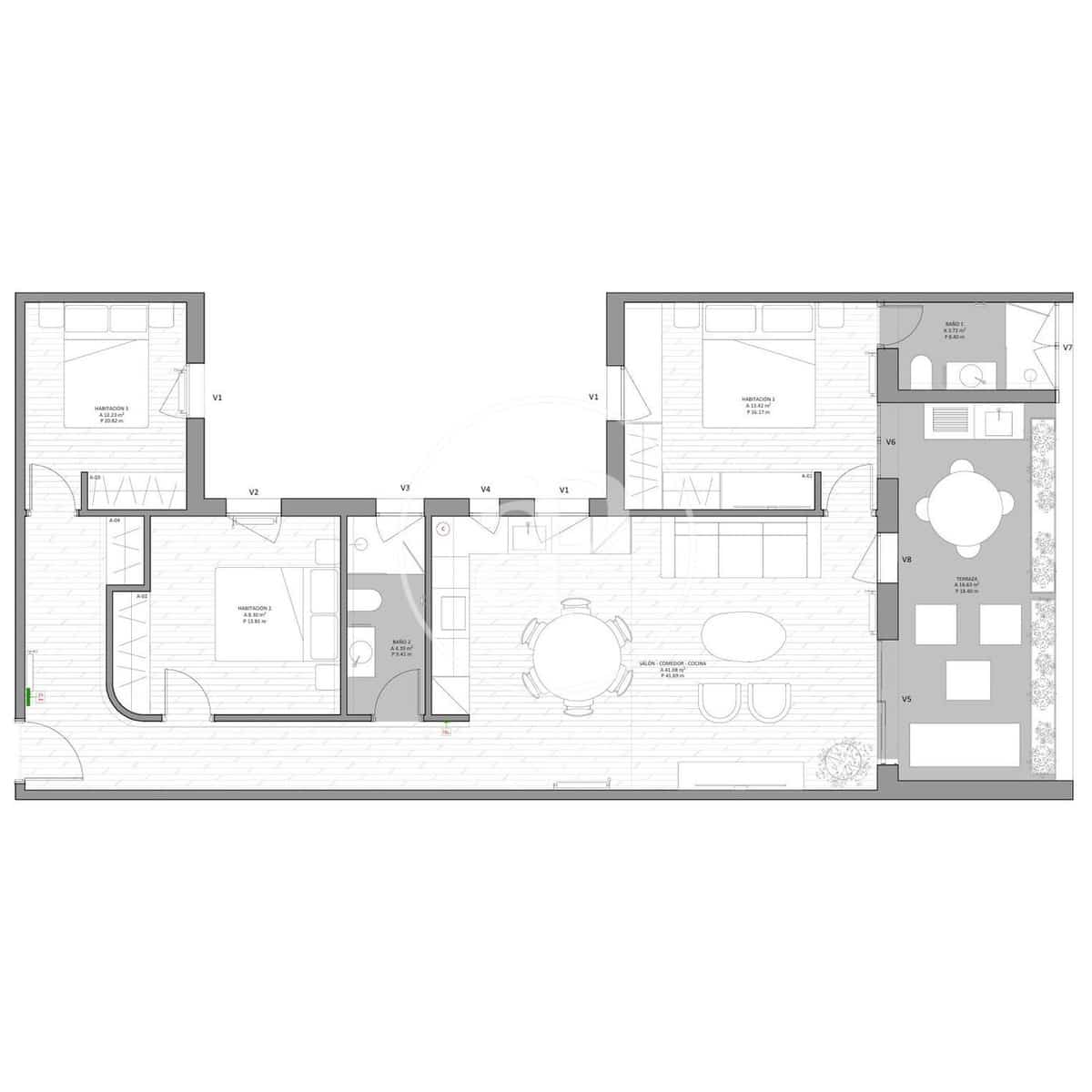 3 bedroom Apartment for sale in Madrid city - € 1,450,000 (Ref: 9977331)