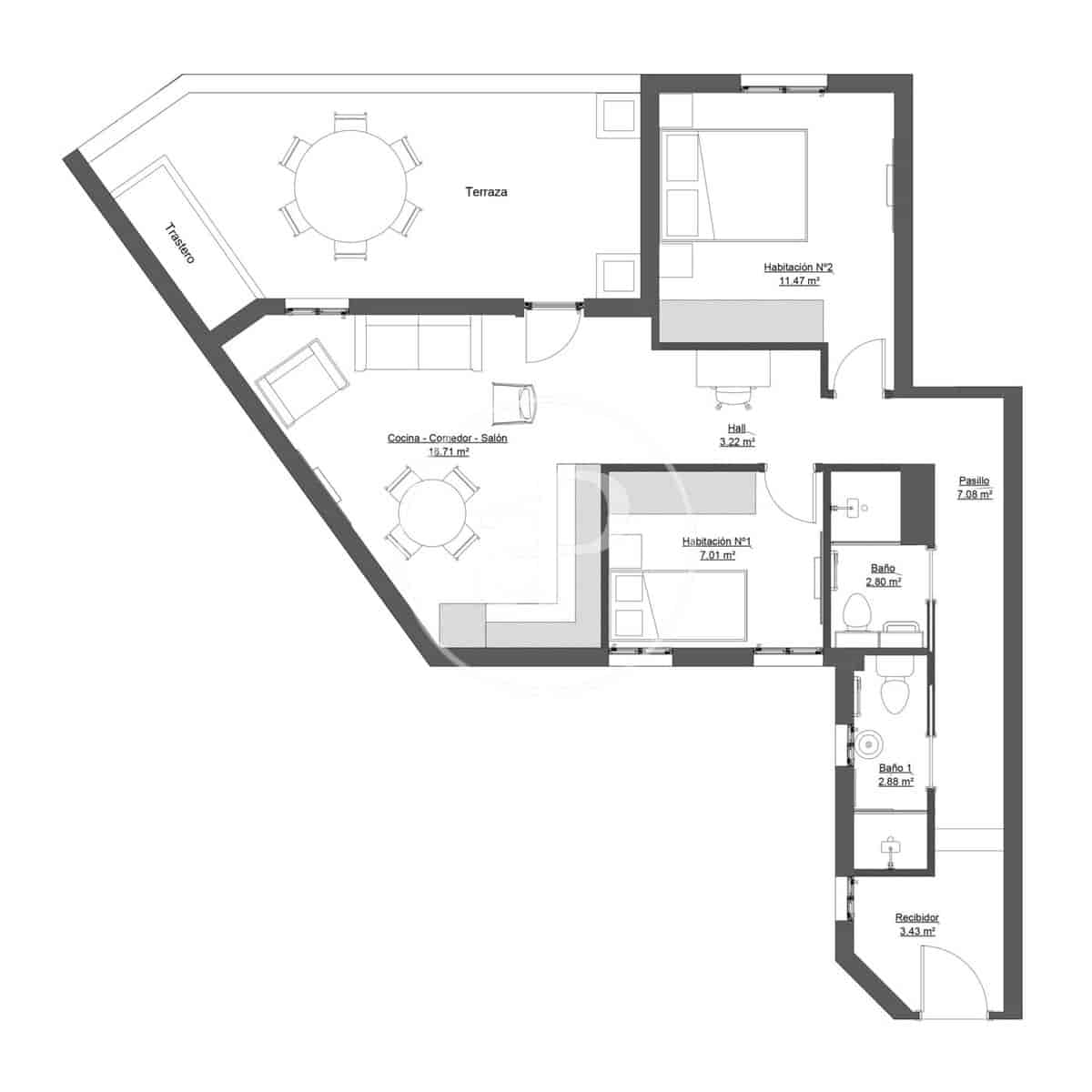 2 sovrum Lägenhet till salu i Madrid stad - 1 150 000 € (Ref: 9978902)