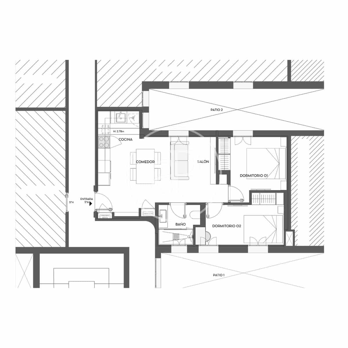 2 chambre Appartement à vendre à Madrid ville - 859 000 € (Ref: 9986887)