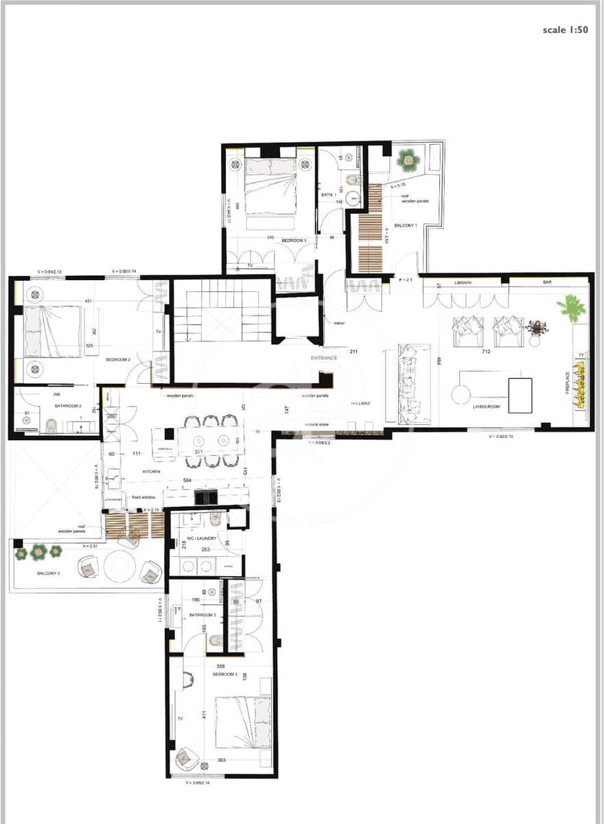 3 soveværelse Lejlighed til salg i Palma de Mallorca - € 1.500.000 (Ref: 10055336)