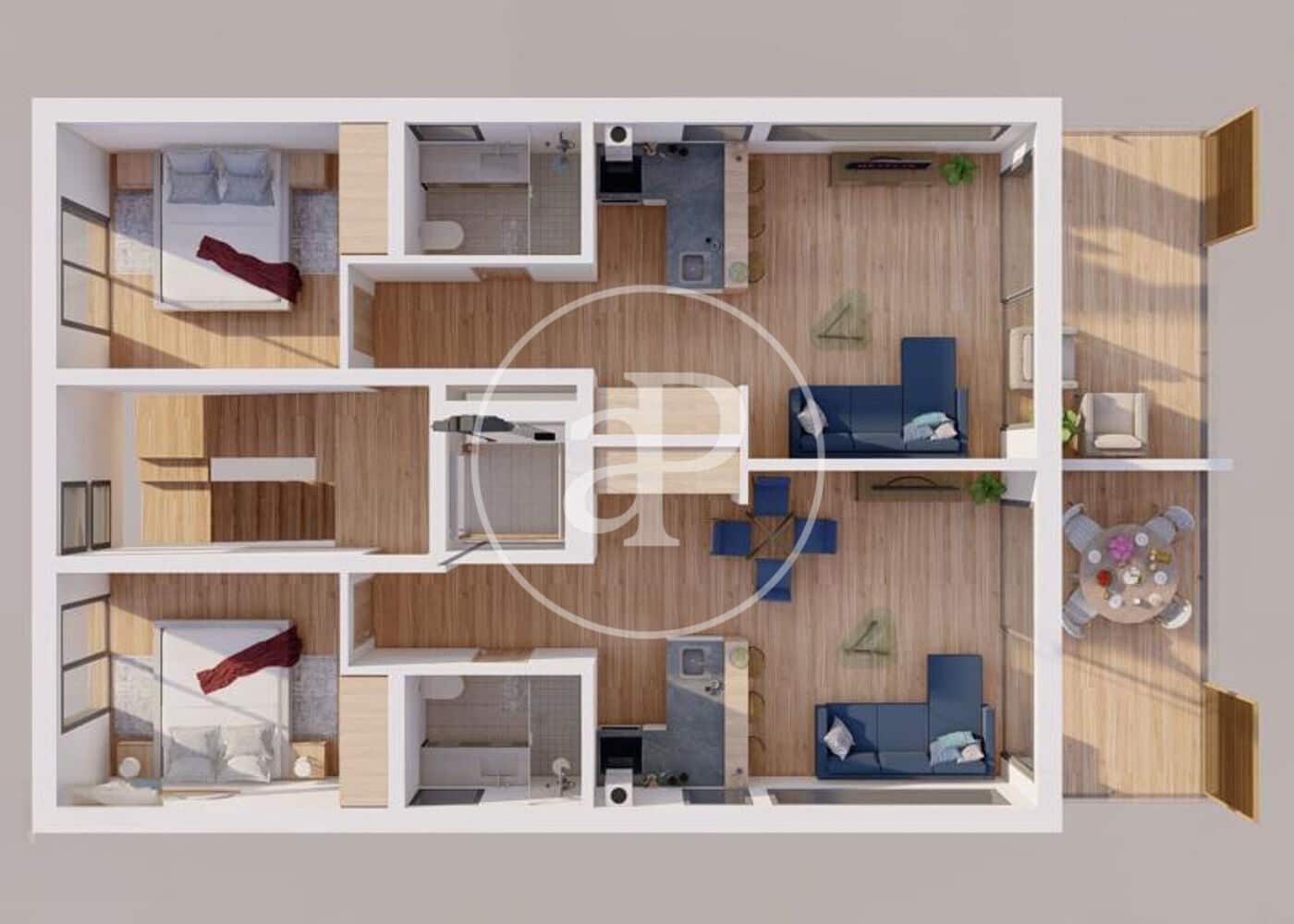 2 soveværelse Penthouse til salg i Playa de Palma med swimmingpool - € 1.675.000 (Ref: 9202644)