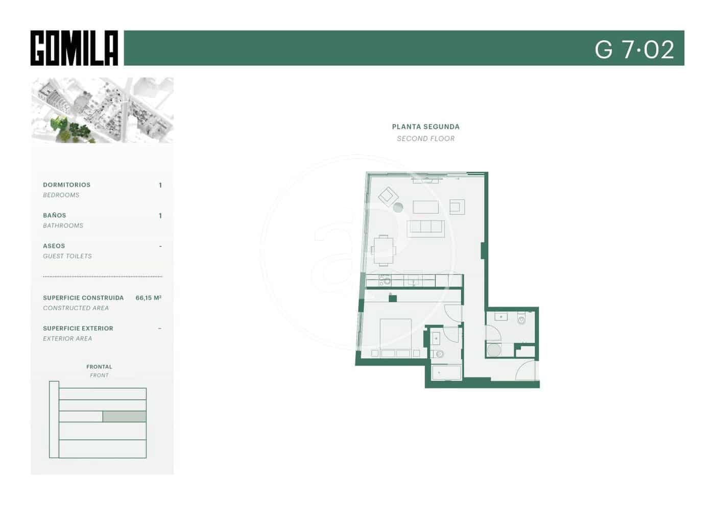 1 soverom Leilighet til leie i Palma de Mallorca med svømmebasseng - € 1 600 (Ref: 9437124)