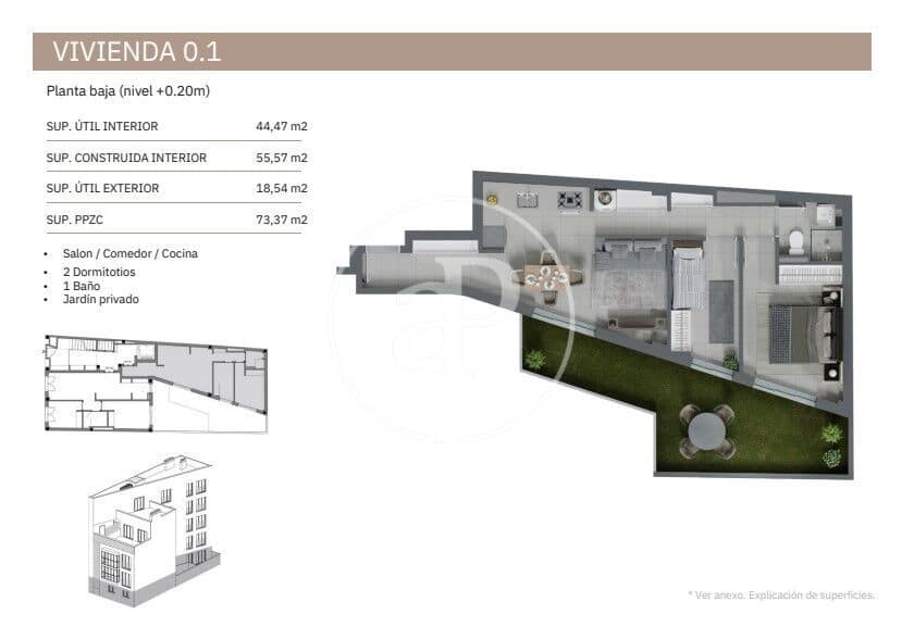 2 soveværelse Lejlighed til salg i Palma de Mallorca - € 370.000 (Ref: 9648146)