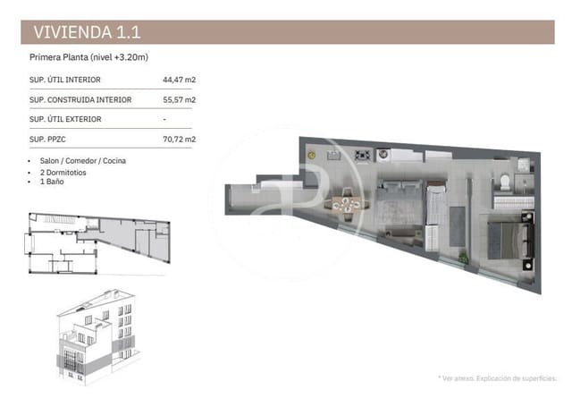 2 Zimmer Apartment zu verkaufen in Son Cotoner, Palma de Mallorca - 550.000 € (Ref: 9648152)