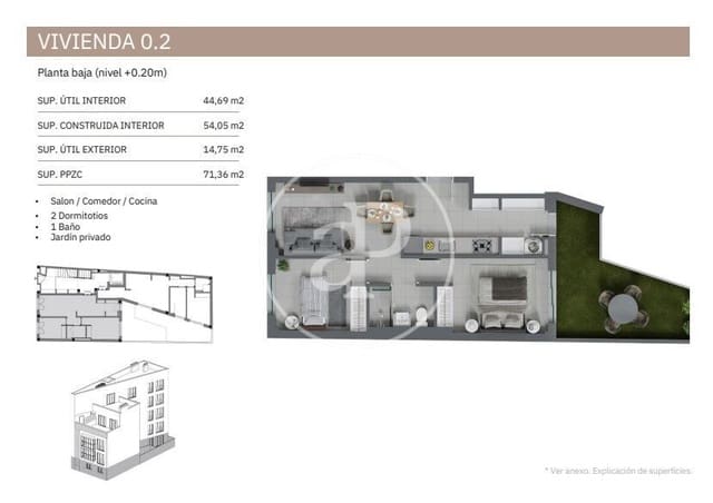 2 Zimmer Apartment zu verkaufen in Son Cotoner, Palma de Mallorca - 550.000 € (Ref: 9648152)