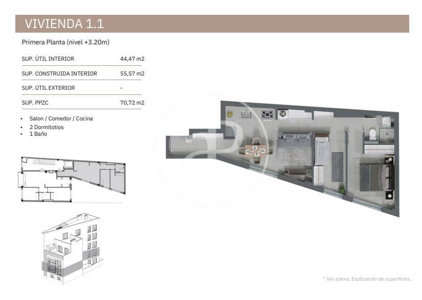 2 soveværelse Lejlighed til salg i Palma de Mallorca - € 425.000 (Ref: 9648153)
