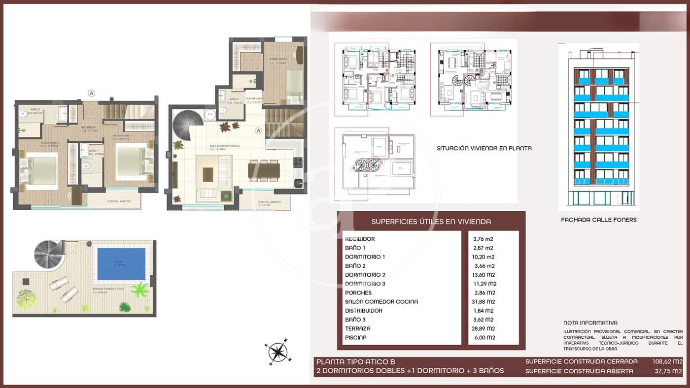 Apartment for sale in Palma de Mallorca with pool - € 870,000 (Ref: 9806501)
