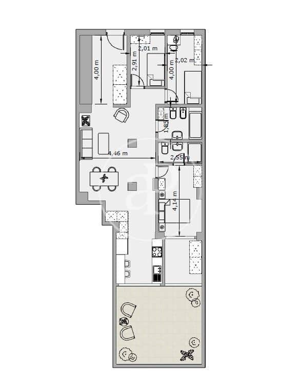 2 slaapkamer Appartement te koop in Palma de Mallorca - € 449.000 (Ref: 9908054)