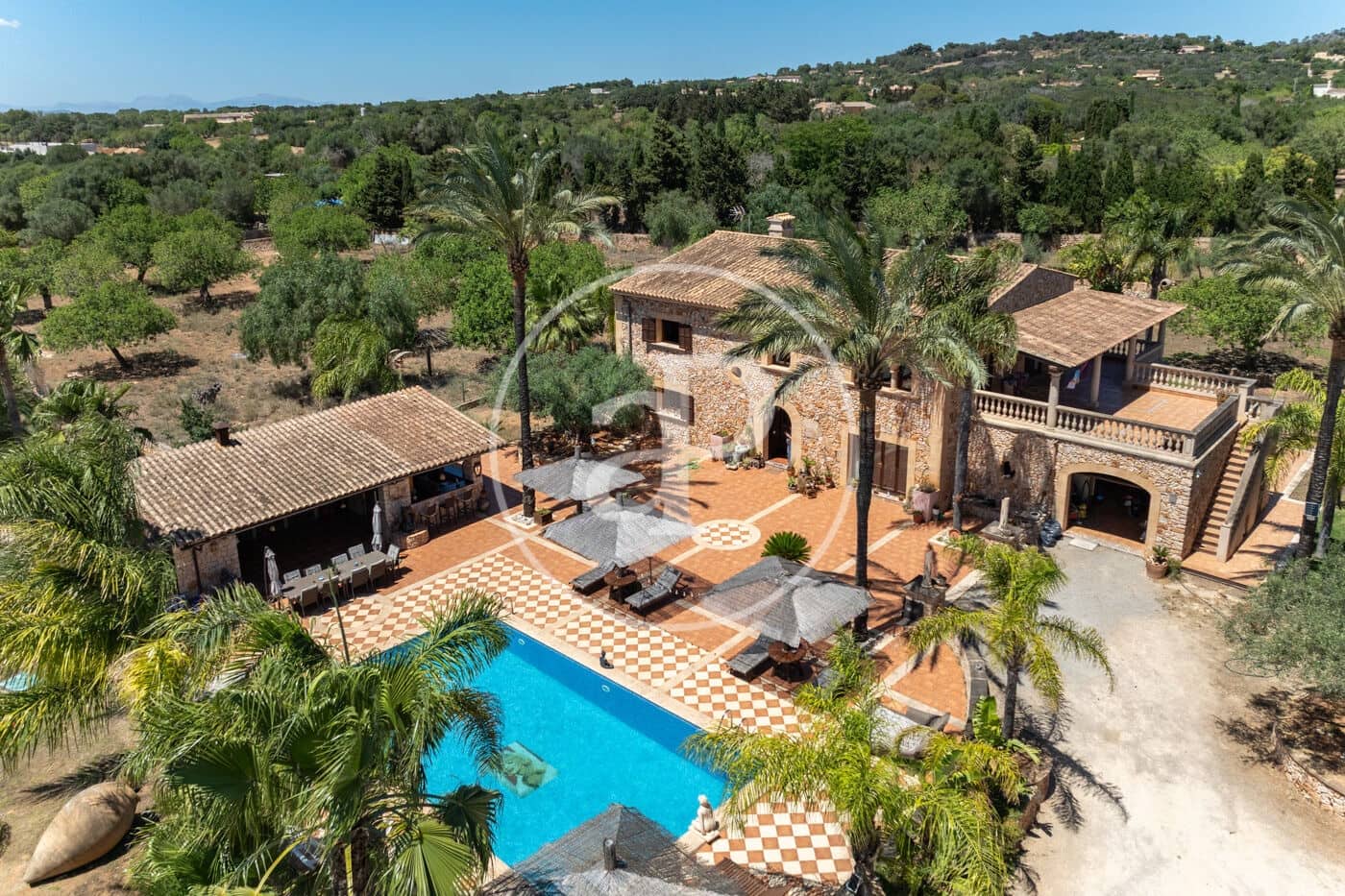 5 chambre Finca/Maison de Campagne à vendre à Santanyi avec piscine - 2 900 000 € (Ref: 9959805)