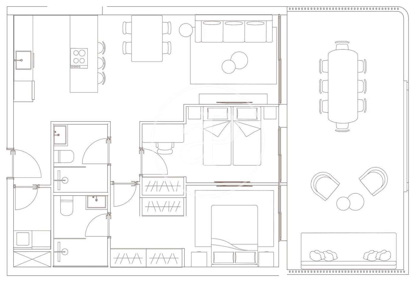 Apartamento en Cullera en venta con piscina - 225.000 € (Ref: 10015672)