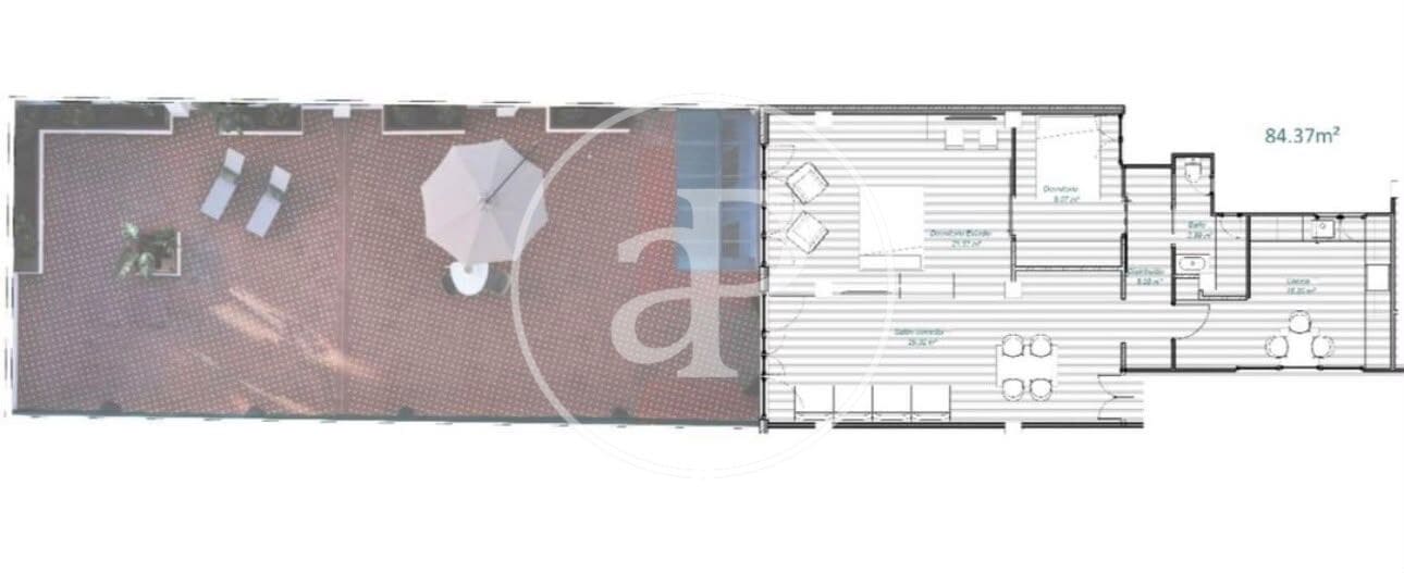 2 camera da letto Appartamento da affittare in Valencia citta - 2.400 € (Rif: 10017594)