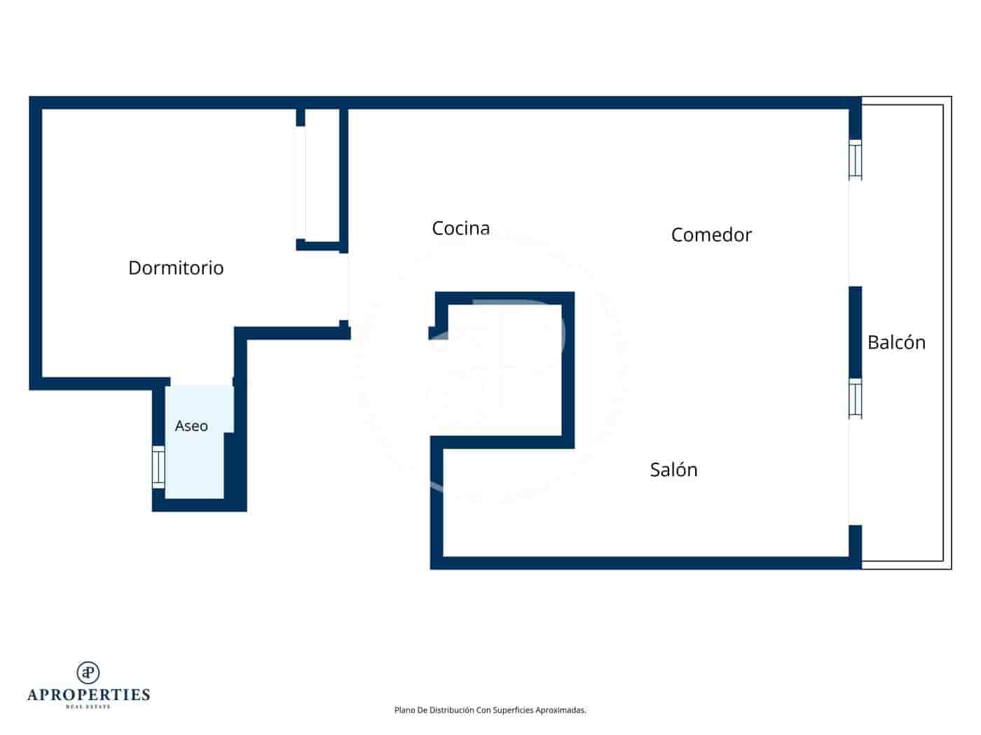 1 bedroom Apartment for rent in Valencia city - € 1,700 (Ref: 10064593)