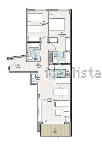 Apartamento de 2 habitaciones en València ciudad en venta con piscina - 375.000 € (Ref: 10086087)