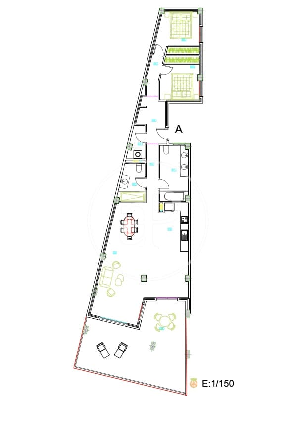 2 soverom Leilighet til salgs i Benissa med svømmebasseng - € 189 000 (Ref: 10100275)