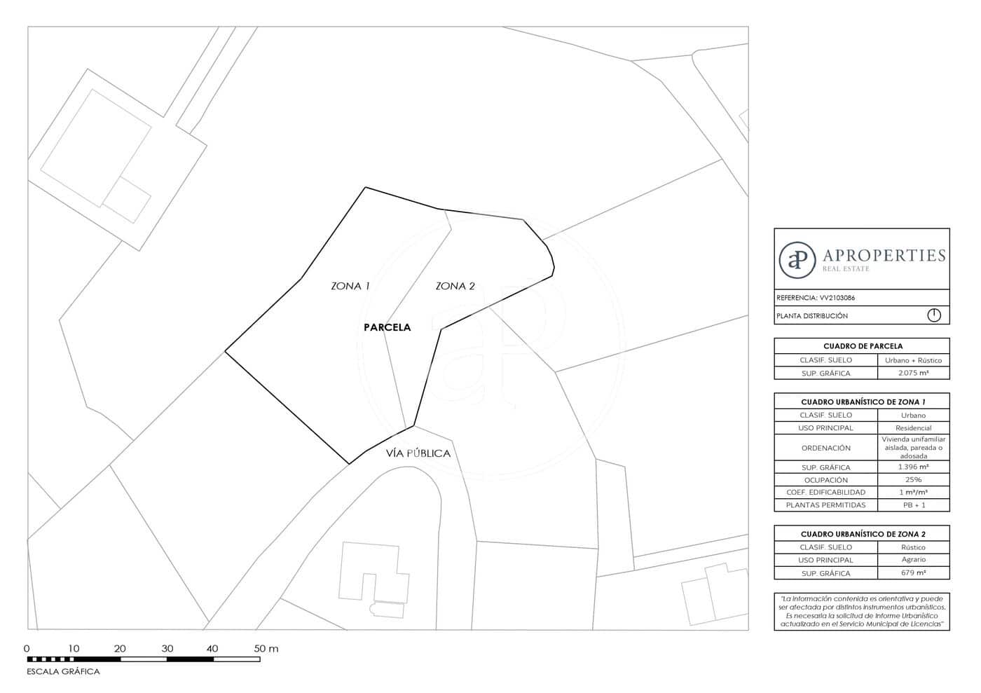Grunde uden byggetilladelser til salg i Olocau - € 64.000 (Ref: 7598644)