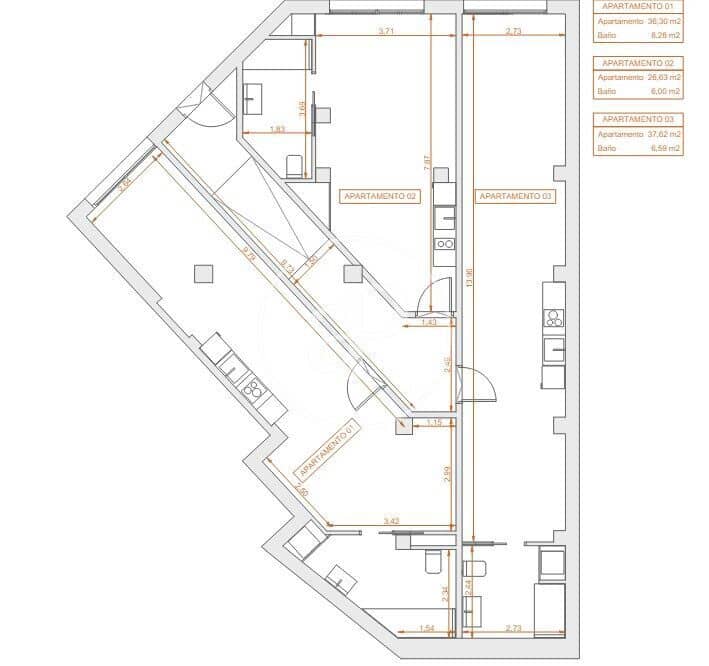 1 sypialnia Apartament na sprzedaż w Miasto Walencja - 210 000 € (Ref: 8337244)