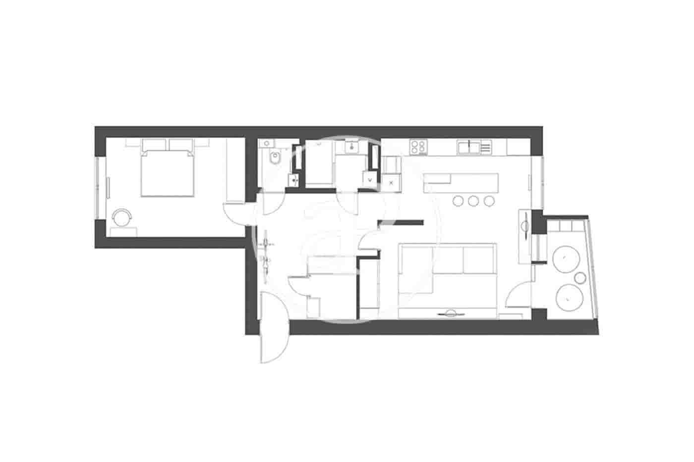 1 soveværelse Villa til leje i Valencia by - € 1.100 (Ref: 8726744)