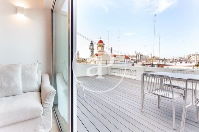 Penthouse de 2 chambres à louer à Sant Francesc, Valence ville - 1 900 € (Ref: 8764126)