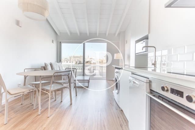 Penthouse de 2 chambres à louer à Sant Francesc, Valence ville - 1 900 € (Ref: 8764126)