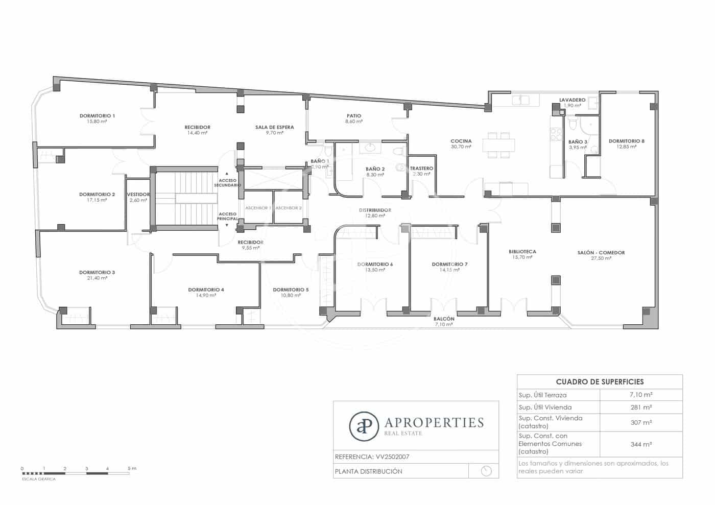 8 soveværelse Lejlighed til salg i Valencia by - € 1.075.000 (Ref: 8786457)