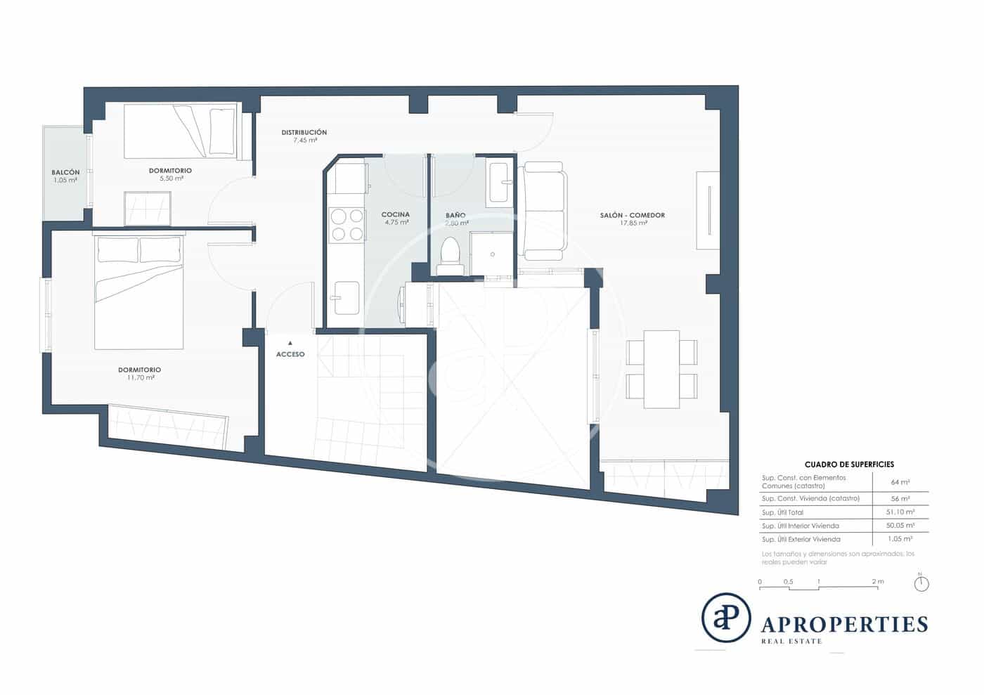 2 soveværelse Lejlighed til salg i Valencia by - € 225.000 (Ref: 8799011)